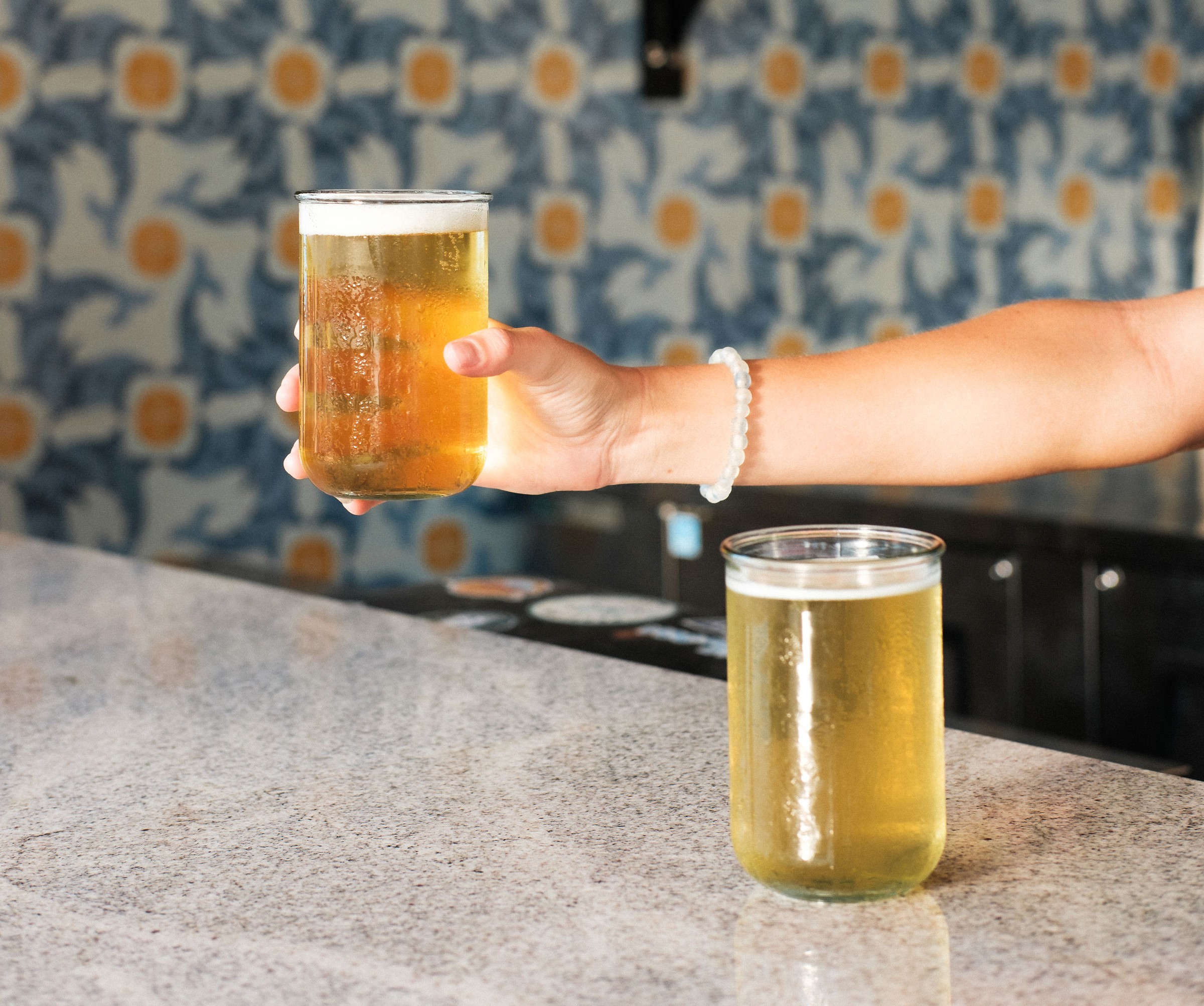 Cold beer at Peddlers Pavilion